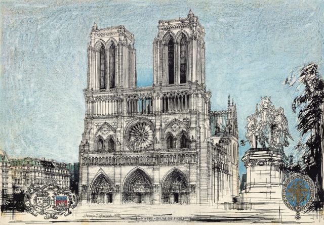 Paryż – Katedra Notre-Dame (1980)