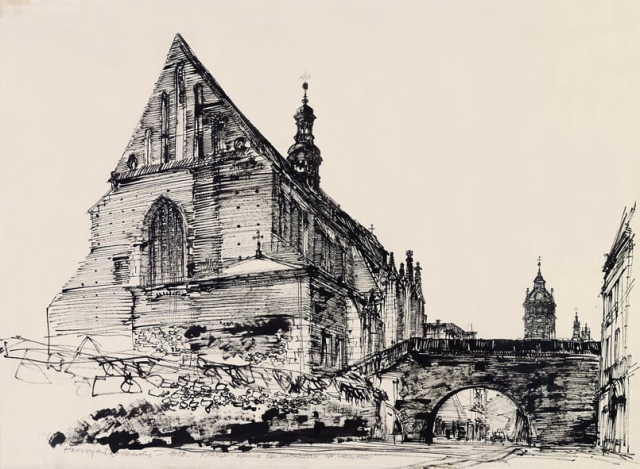Kraków – kościół św. Katarzyny na Kazimierzu (1958)