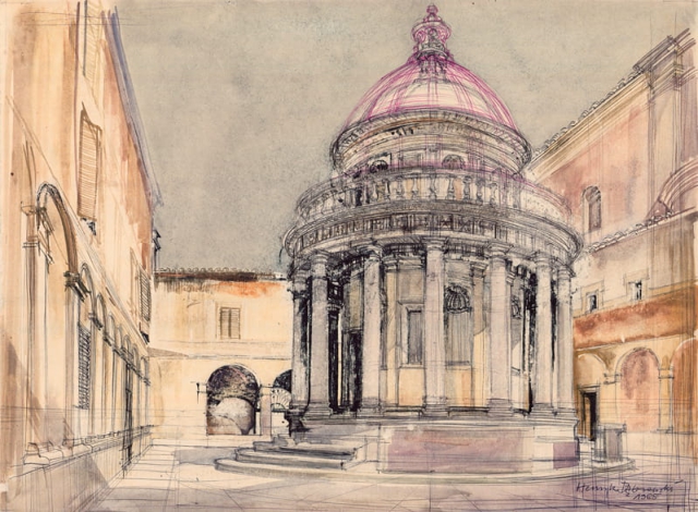 Rzym – Tempietto del Bramante (bez kolumnady) (1965)