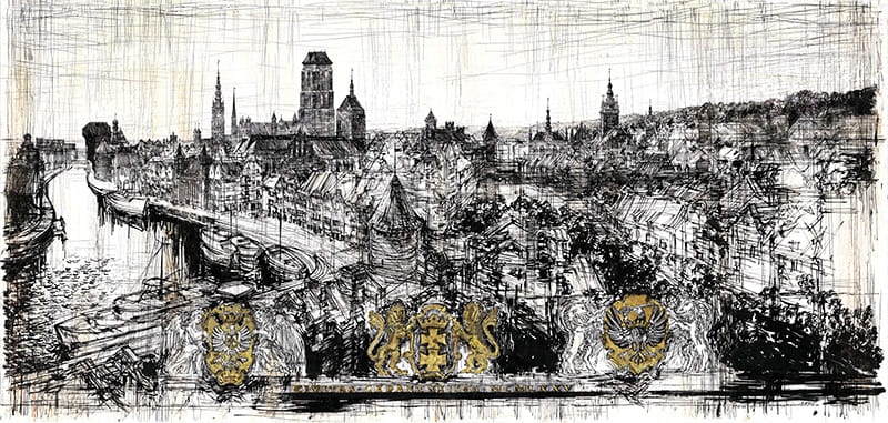 Gdańsk – Panorama, herby (1975)