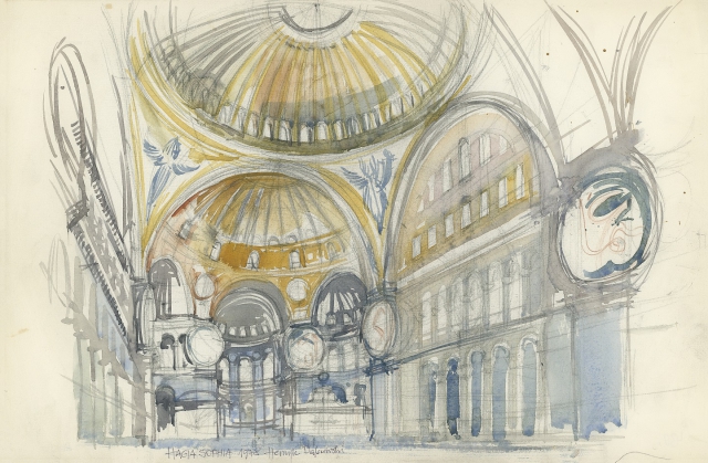 Stambuł – Hagia Sophia ,wnętrze (1978)