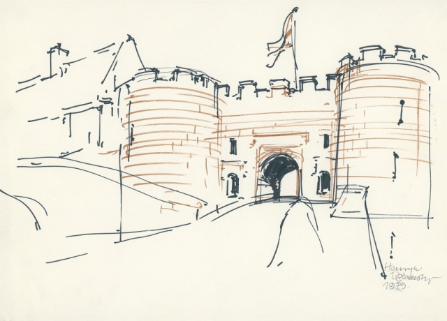 Szkocja – Edynburg ,zamek ,brama wjazdowa (1979)