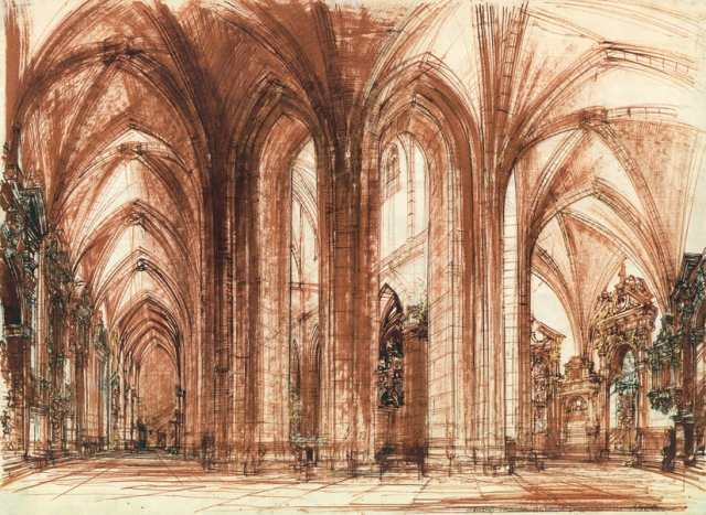Gniezno – Katedra wnętrze (1960)