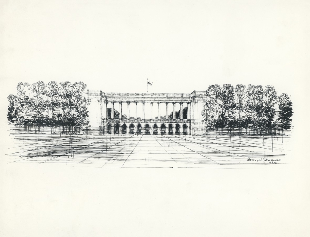 Pałac Saski – kolumnada (koncepcja arch.) (1975)