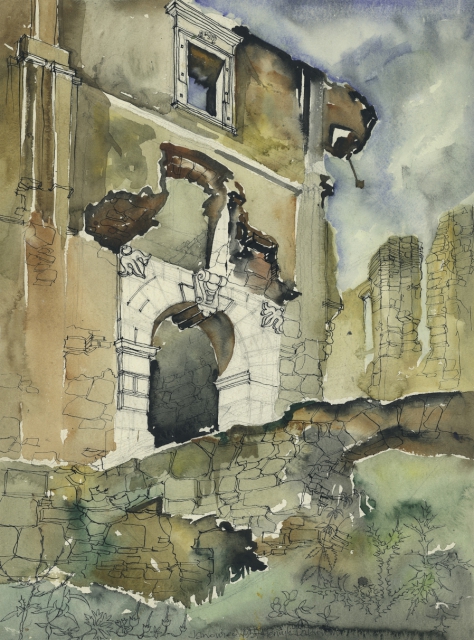 Janowiec - ruiny zamku (II) (1957)
